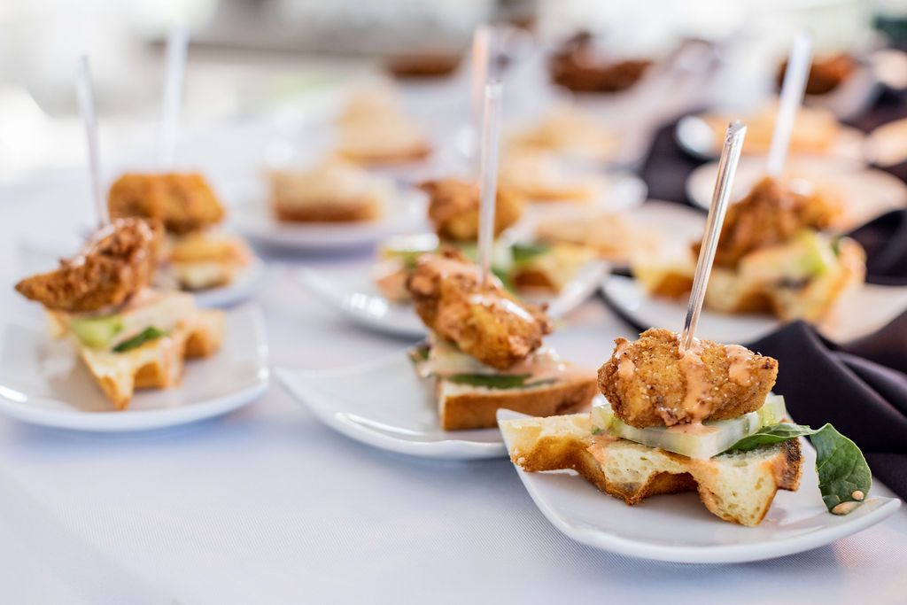 Mini fried chicken waffles