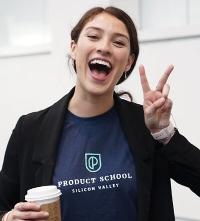 Happy woman with coffee